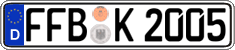 German license plate, Regular plates
