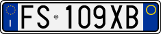 License plate of Italy, Cars (1994 year series)