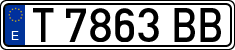 License plates of Spain, 1971 year series
