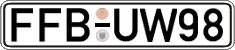 German license plate, Regular plates