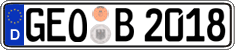 German license plate, Regular plates