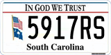 South Carolina, In God We Trust (1234AB/123 4AB)