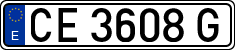 License plates of Spain, 1971 year series