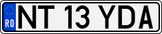 License plate of Romania, Regular plates