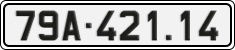 License plate of Vietnam, Cars