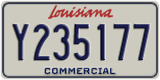 Louisiana, Commercial vehicles (A123456)