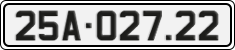 License plate of Vietnam, Cars