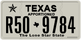 Texas, Apportioned vehicles (2012) (A12-3456)
