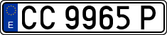 License plates of Spain, 1971 year series