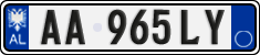 License plate of Albania, Cars (2011)