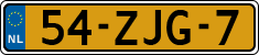 License plate of the Netherlands, Cars