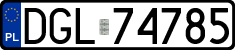 License plates of Poland, Regular car plates