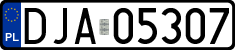License plates of Poland, Regular car plates