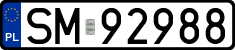 License plates of Poland, Regular car plates