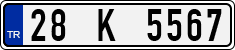 License plate of Turkey, Regular plates