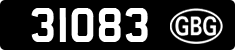 License plate of Guernsey, Regular plates
