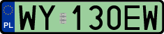 License plates of Poland, Electric vehicles