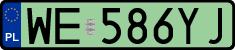 License plates of Poland, Electric vehicles