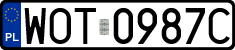 License plates of Poland, Regular car plates