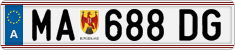 License plate of Austria, Regular plates