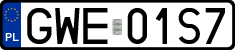 License plates of Poland, Regular car plates