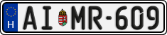 license plates of Hungary, Regular plates (2022)