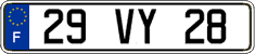 French license plate, FNI