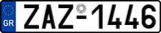 License plate of Greece, Cars