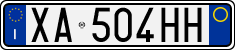 License plate of Italy, Cars (1994 year series)