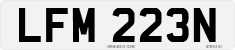 License plate of the United Kingdom, 1963 year system