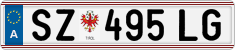 License plate of Austria, Regular plates