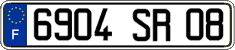French license plate, FNI