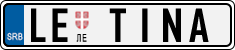 License plate of Serbia, Vanity Plates