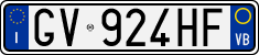 License plate of Italy, Cars (1994 year series)