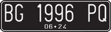 License plate of Indonesia, Regular plates