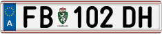 License plate of Austria, Regular plates
