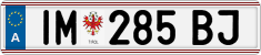 License plate of Austria, Regular plates