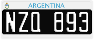 License plate of Argentina, Cars (1995, ABC 123)