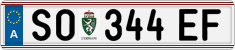 License plate of Austria, Regular plates