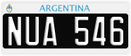 License plate of Argentina, Cars (1995, ABC 123)