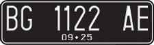 License plate of Indonesia, Regular plates