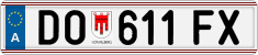 License plate of Austria, Regular plates
