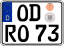 German license plate, Regular plates
