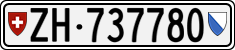 License plate of Switzerland, Cars