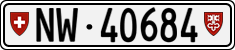 License plate of Switzerland, Cars