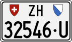 License plate of Switzerland, Dealer (with 