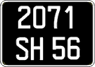 French license plate, FNI
