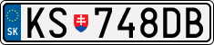 License plate of Slovakia, Cars