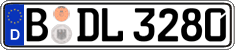 German license plate, Regular plates