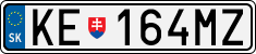 License plate of Slovakia, Cars